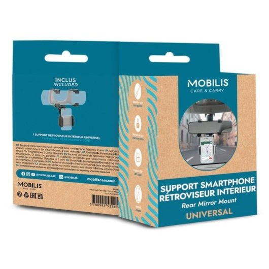 Supporto universale Mobilis 001377 per Smartphone Auto Rotazione 360