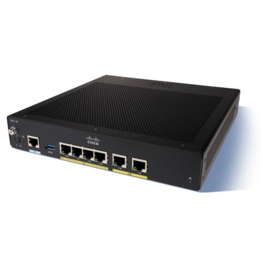 Router Cisco C927-4P VDSL/ADSL2+ Gigabit Ethernet 6 porte Nero