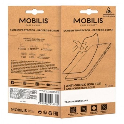 Protecteur ecran Mobilis 5H antibacterien anti-reflets Honeywell CT45 CT40