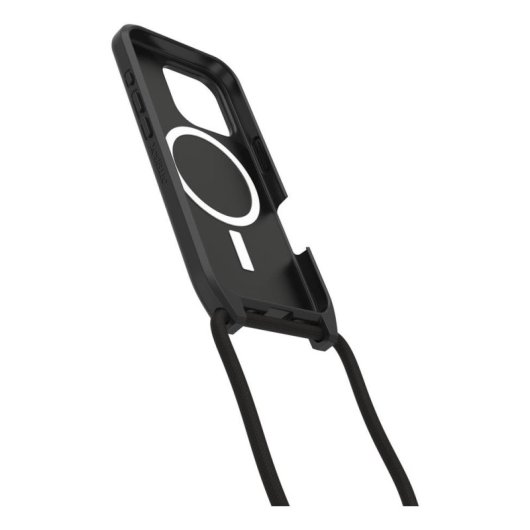 Funda OtterBox React Nylon Noir avec cordon pour iPhone 16 Pro