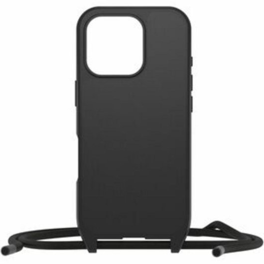 Funda OtterBox React Nylon Noir avec cordon pour iPhone 16 Pro