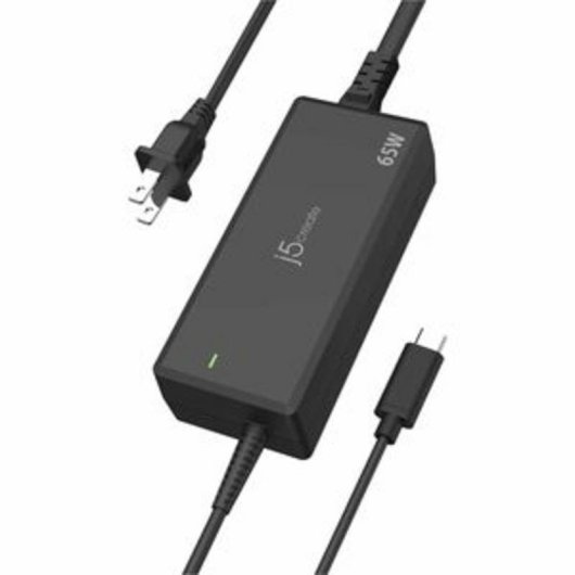 Fonte de Alimentação j5create JUP1265-EN 65W USB-C PD com proteção avançada