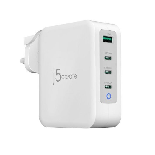Ladegeraet j5create JUP43130F-FN GaN USB-C 4 Ports 130 W PD 3.0 Quick Charge