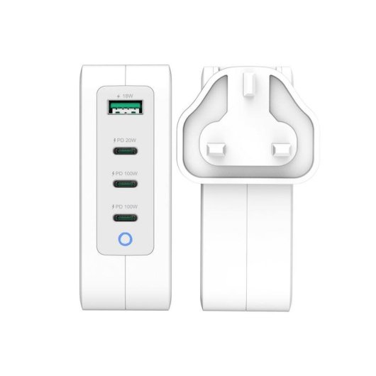 Ladegeraet j5create JUP43130F-FN GaN USB-C 4 Ports 130 W PD 3.0 Quick Charge