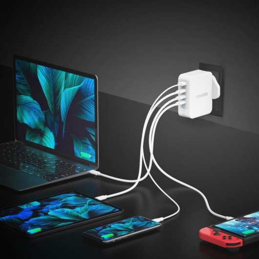 Ladegeraet j5create JUP43130F-FN GaN USB-C 4 Ports 130 W PD 3.0 Quick Charge