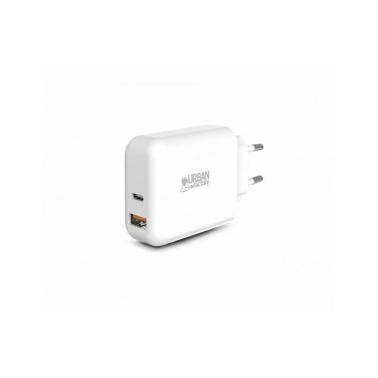 Caricatore USB-C 45W e USB-A 18W Urban Factory PSC45UF Cavo 1m
