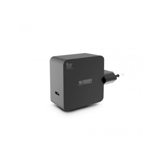 Fuente de alimentación Urban Factory GPS65UF 65W USB-C GaN CE FCC RoHS