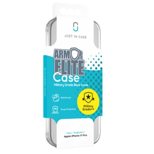 Funda para móvil Just in Case Cover TPU transparente resistente para iPhone 17 Pro