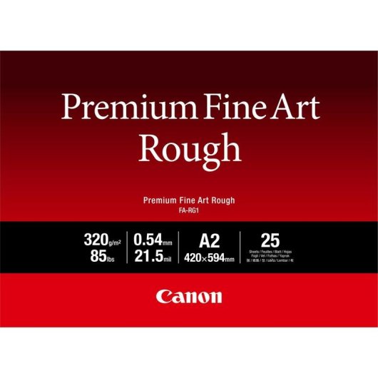 Carta fotografica Canon Premium FineArt Rough A2 330 g/m2 25 fogli