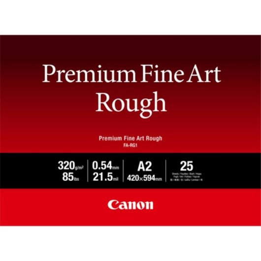 Carta fotografica Canon Premium FineArt Rough A2 330 g/m2 25 fogli
