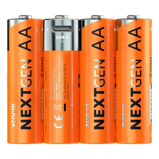 Pile Xtorm XNG2AB4 AA rechargeables USB-C 3,7V
