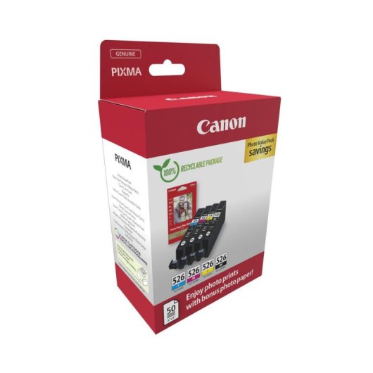Pack de cartuchos de tinta Canon CLI-526 para impresión fotográfica
