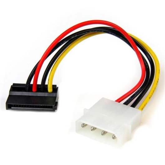 Cable adaptateur alimentation SATA LP4 angle gauche 15 cm StarTech.com