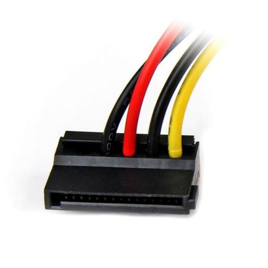 Cable adaptateur alimentation SATA LP4 angle gauche 15 cm StarTech.com