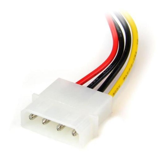 Cable adaptateur alimentation SATA LP4 angle gauche 15 cm StarTech.com