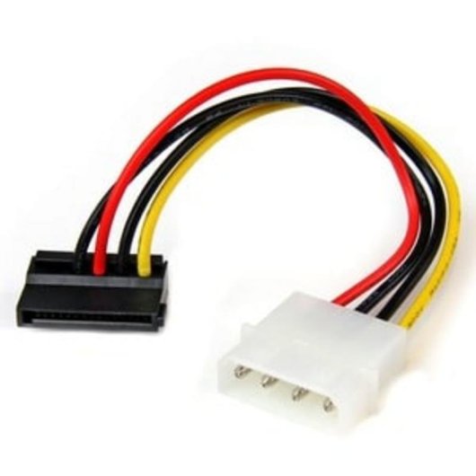 Cable adaptateur alimentation SATA LP4 angle gauche 15 cm StarTech.com