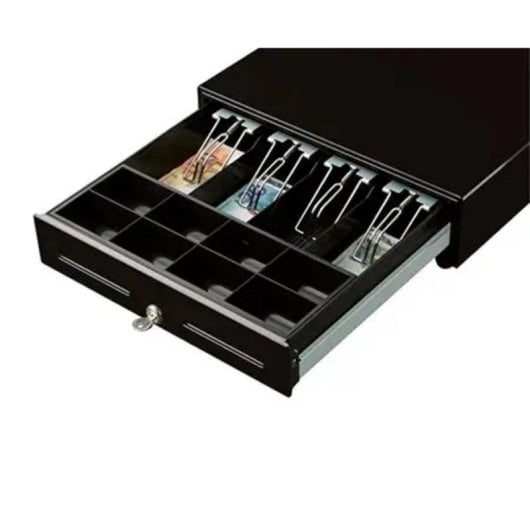 Cajón de efectivo manual CUSTOM Negro con bloqueo de teclado