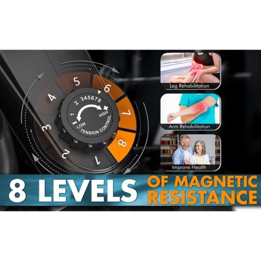 Velo pedale Clover Fitness Mn-226 Resistance magnetique 8 niveaux