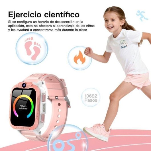 Blackview Z40 Pro GPS 1,85" Rosa Tamanho Único Relógio Infantil IP68