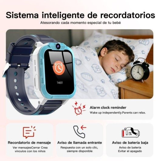 Blackview Z40 Pro GPS 1,85" Azul Tamanho Único Relógio Infantil Resistente IP68