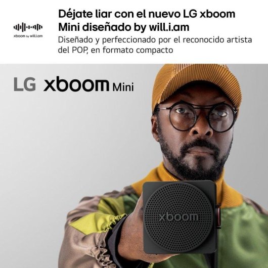 Altavoces LG Xboom Mini portátiles Bluetooth 5.4 5W IP67 con AI Sound