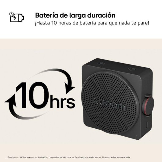 Altavoces LG Xboom Mini portátiles Bluetooth 5.4 5W IP67 con AI Sound
