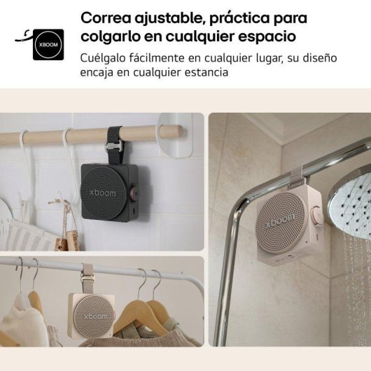 Altavoces LG Xboom Mini portátiles Bluetooth 5.4 5W IP67 con AI Sound