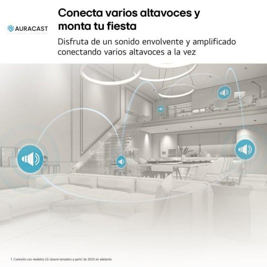 Altavoces LG Xboom Mini portátiles Bluetooth 5.4 5W IP67 con AI Sound