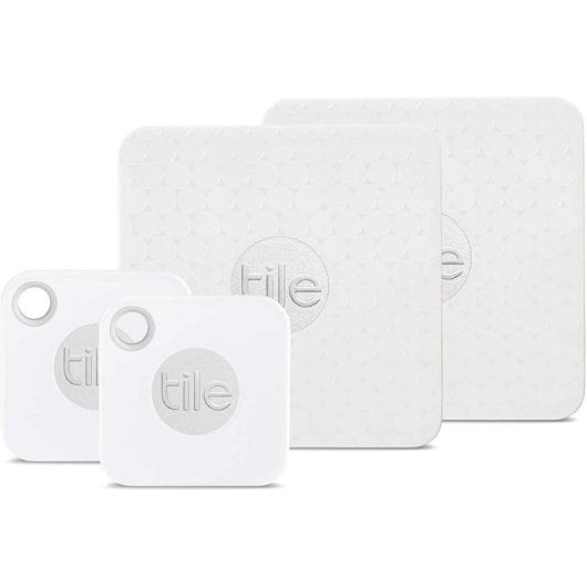 Localisateur Tile Mate Slim Pack 4 pieces Blanc