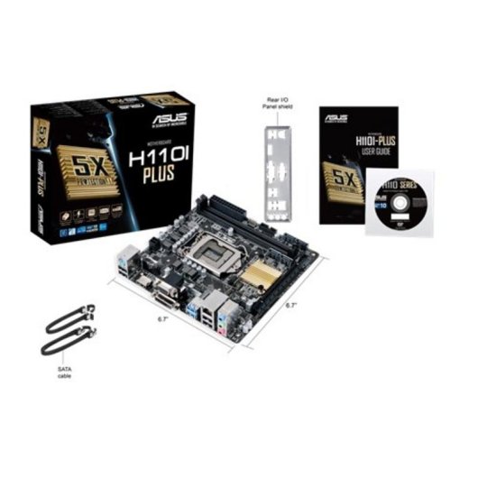 Motherboard ASUS H110I-Plus Intel H110 LGA1151 DDR4 Mini ITX Gigabit HDMI SATA III