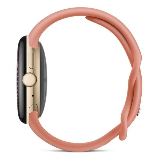 Google Pixel Watch 5 Bluetooth GPS NFC 41mm Ouro Caixa Bracelete Laranja S/M