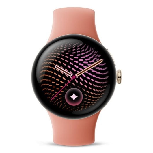 Google Pixel Watch 5 Bluetooth GPS NFC 41mm Ouro Caixa Bracelete Laranja S/M