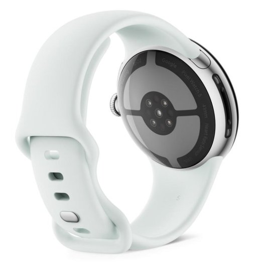 Google Pixel Watch 5 Bluetooth GPS NFC 41mm Plata Correa Gris S/M