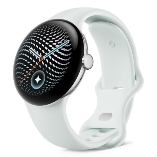 Google Pixel Watch 5 Bluetooth GPS NFC 41mm Plata Correa Gris S/M