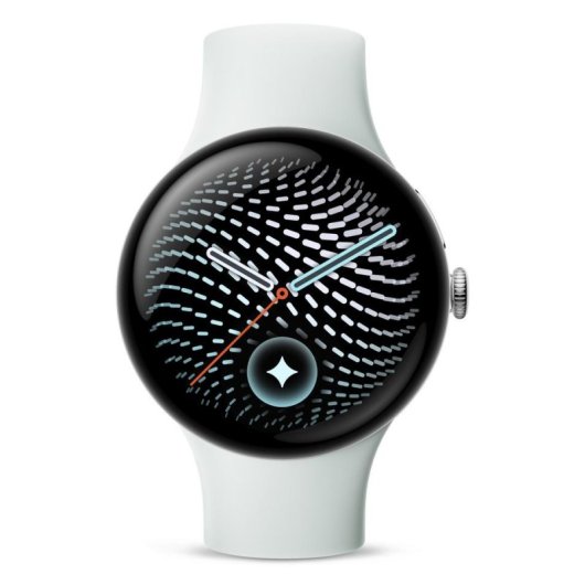 Google Pixel Watch 5 Bluetooth GPS NFC 45mm Plata Correa Gris S/M