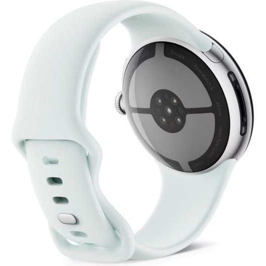 Google Pixel Watch 5 Bluetooth GPS NFC 45mm Plata Correa Gris S/M