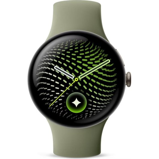 Google Pixel Watch 5 Bluetooth GPS NFC 45mm Pyrite Correa Verde S/M