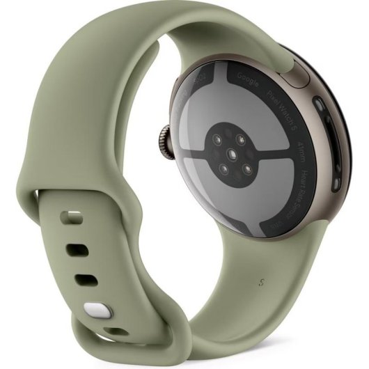 Google Pixel Watch 5 Bluetooth GPS NFC 41mm Satin Pyrite Correa Verde S/M