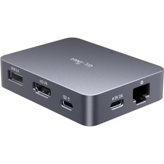 Comutador KVM iNET GL-RM1 Switch IP remoto alimentação elétrica