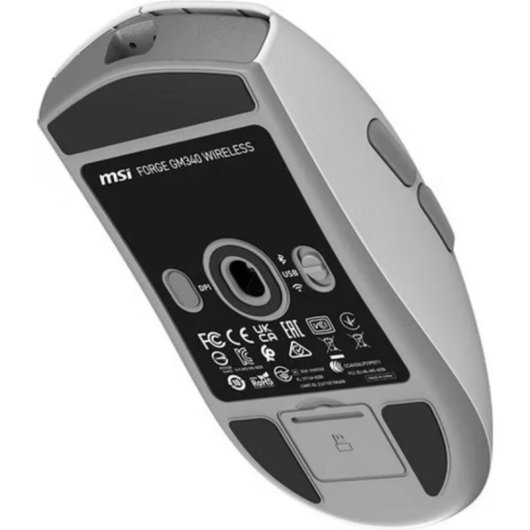 Ratón MSI Forge GM340 W RF Wireless 16000 DPI Bianco Dpi Regolabile