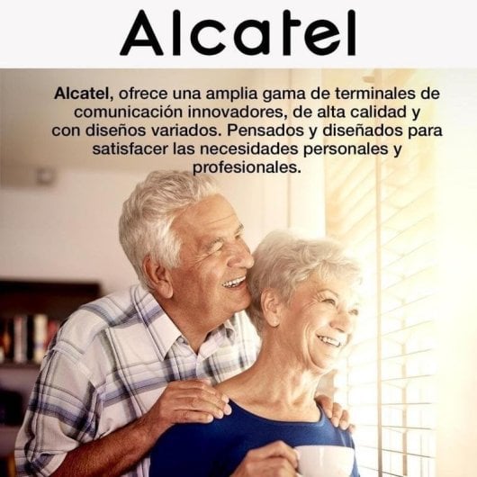 Teléfono Analógico Alcatel TMAX 10+ Teclas Grandes Amplificador Audio Blanco