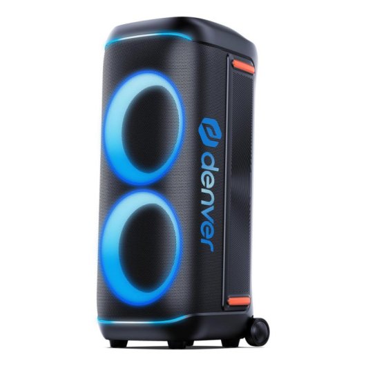 Colunas Denver Portáteis Party 200W Bluetooth LED Multicolorido