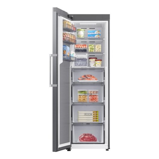 Frigorífico Uma Porta Samsung RR70H39DCFEF Total No Frost 186cm 387L D Inox WiFi IA
