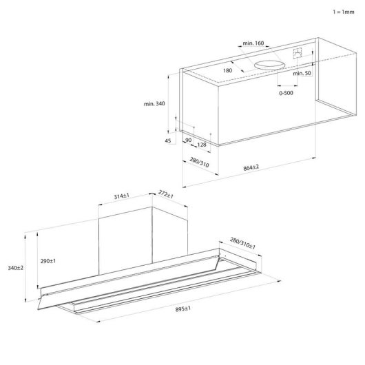 Campana extractora Haier I-Design HAPY9CBS4BGVOC Conducción 60cm con sensor VOC