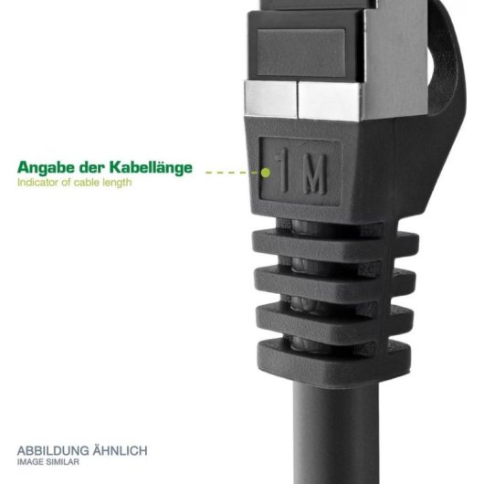 Cable de red InLine 71933W CAT6a Blindado Slim