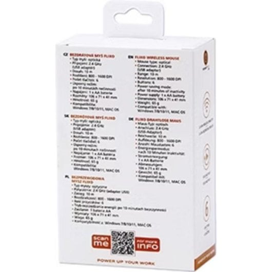 Ratón Powerton LIFE FLIXO inalámbrico 1600 DPI USB Negro dorado 6 botones