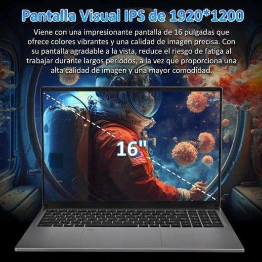 Portátil Rolipo T161N 16" Intel Core i3-1000NG4 16GB 1TB SSD Iris Plus Graphics Windows 11 Pro