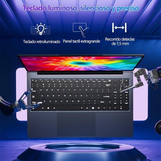 Portátil FUNYET 16" Intel Core i5-8210Y 16GB 512GB SSD Windows 11 Pro