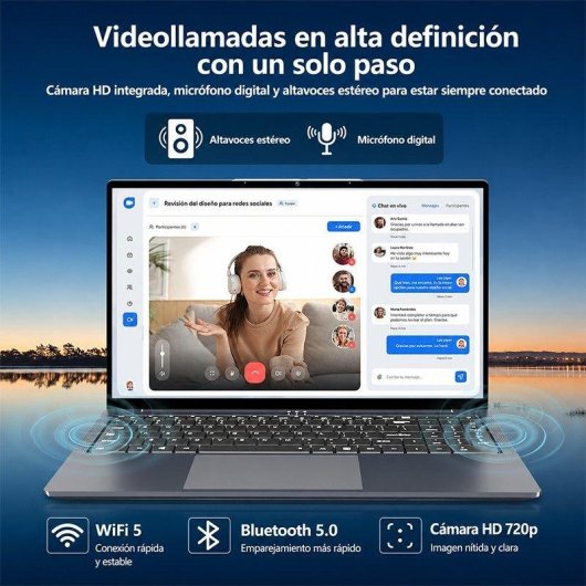 Portátil FUNYET 16" Intel Core i5-8210Y 16GB 512GB SSD Windows 11 Pro