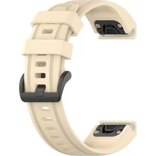 Cinturino Star Watch 2 Beline Silicone Beige Garmin Fenix 5S/6S/7S/8
